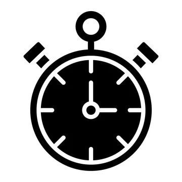 Stopwatch Vector Icon Design Illustration Stock Illustration