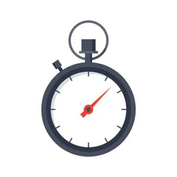Stopwatch Vector Icon Stock Illustration