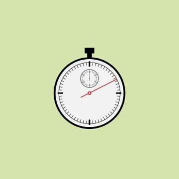 Stopwatch vector icon Stock Illustration