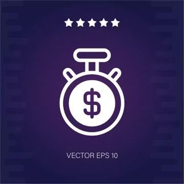 Stopwatch vector icon Stock Illustration
