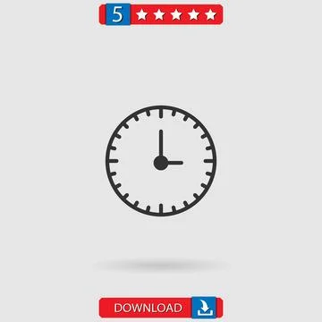 Stopwatch vector icon Stock Illustration
