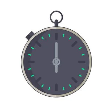 Stopwatch vector illustration icon for web design. Stock Illustration