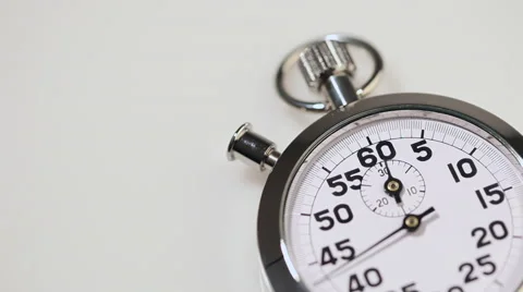 Stopwatch on white background Video stock 44139857