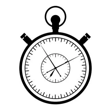 Stopwatch on a white background Stock Illustration