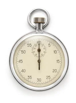 Stopwatch on white background 스톡 사진
