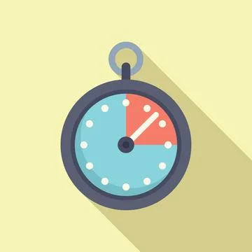 Stopwatch work skill icon flat vector. Coping skills イラスト素材