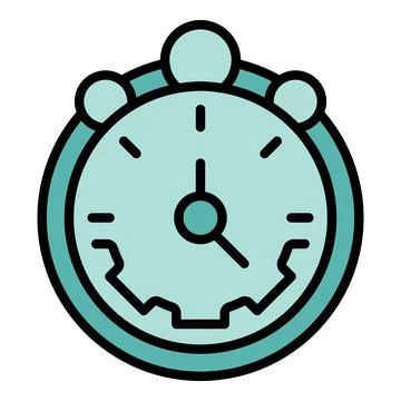 Stopwatch workflow icon vector flat 스톡 일러스트