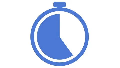 Stopwatching appearing then counting down for 10 seconds then disappearing blue 스톡 동영상 82551267