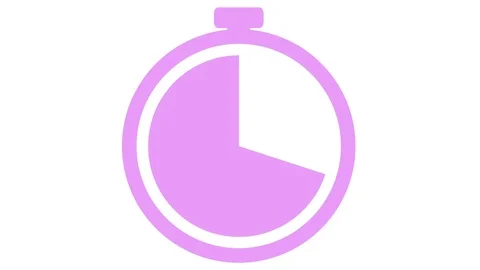 Stopwatching appearing then counting down for 10 seconds then disappearing  pink Stock Footage 82551314