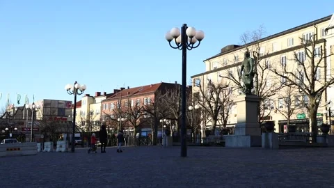 Stora torget, Motala Stock Footage 194704812