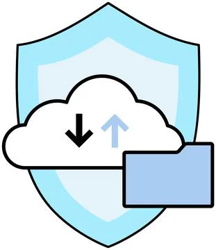 Storage and cloud server service concept with data network internet web イラスト素材