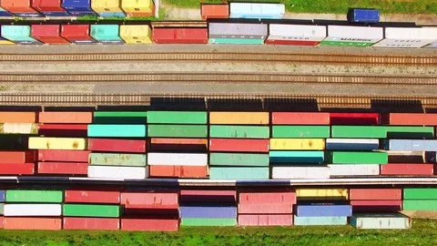 Storage and freight terminal. Stock Footage 72029412
