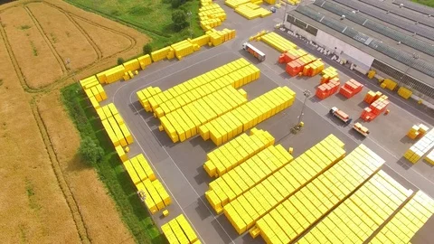 Storage and freight terminal. Stock-Footage 72039213