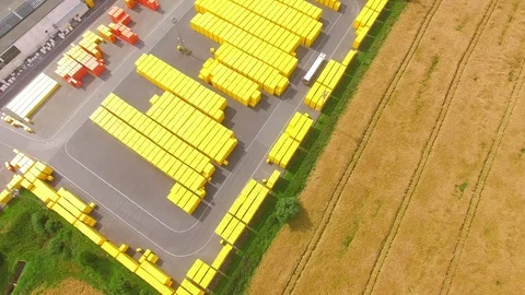 Storage and freight terminal. Video stock 72039587