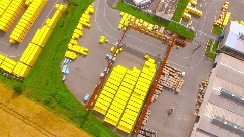 Storage and freight terminal. Stock Footage 72040537