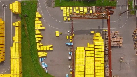 Storage and freight terminal. 스톡 동영상 72043070