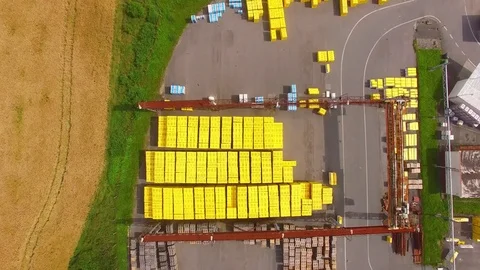 Storage and freight terminal. Stock Footage 72043767