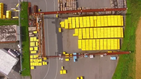 Storage and freight terminal. 스톡 동영상 72044680