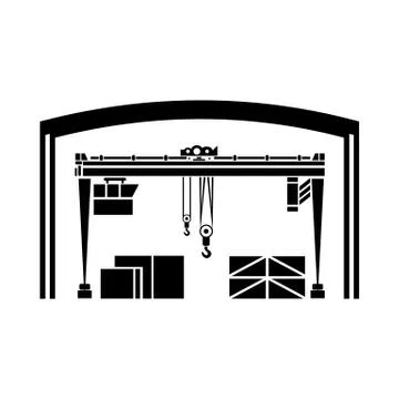 Storage and loading icon, simple style 스톡 일러스트