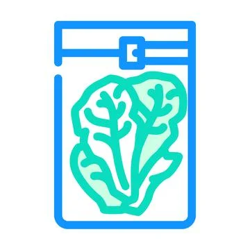 Storage bag color icon vector illustration Stockillustratie