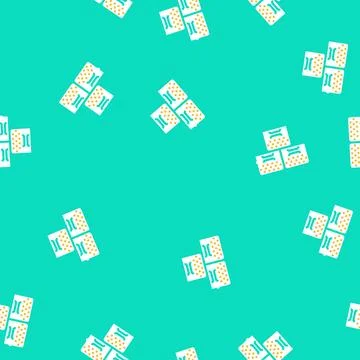 Storage basket bedroom interior vector seamless pattern 스톡 일러스트