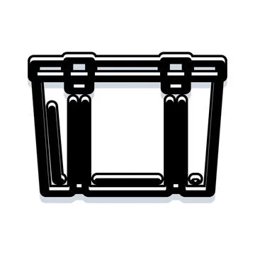 Storage bin container for home organization concept Stock Illustration