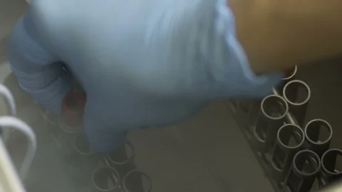 Storage of blood cells Stock Footage 92332280