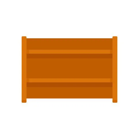 Storage book drawer icon flat isolated vector Illustration