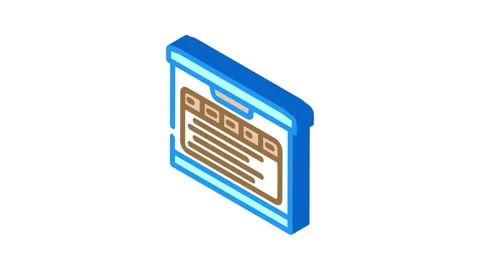 Storage box cardboard packaging isometric icon animation Stock Footage 327282940