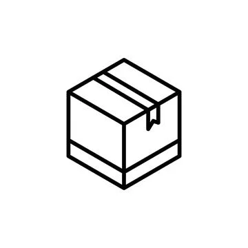 Storage Box Icon Ideal for Packaging and Shipping Stock Illustration