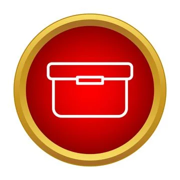 Storage box icon representing organization and container concepts Ilustração Stock