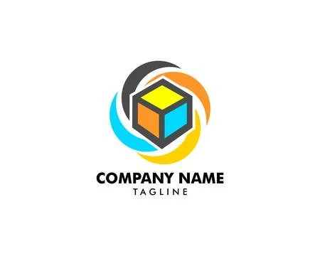 Storage Box Icon Vector Logo Template Stock Illustration