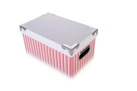 Storage box isolated on the white background Stock Photos