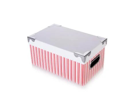 Storage box isolated on the white background Foto stock
