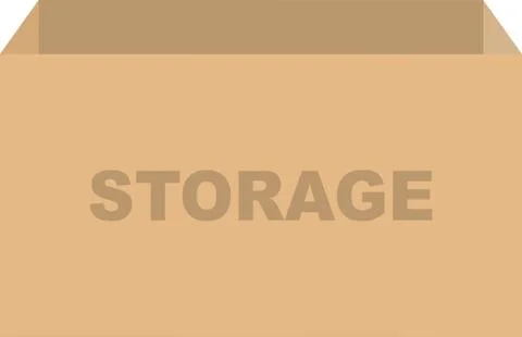 Storage Box Vector Stock Illustration