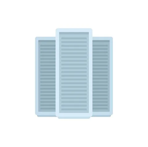 Storage boxes icon flat isolated vector 库存插图