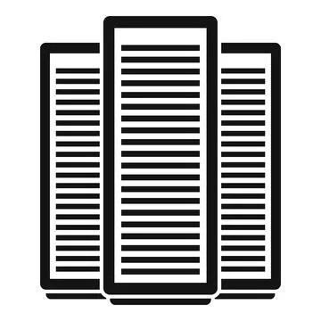 Storage boxes icon, simple style Stockillustratie