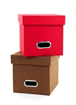 Storage boxes Stockfoto's