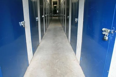 Storage building corridor Stock Photos