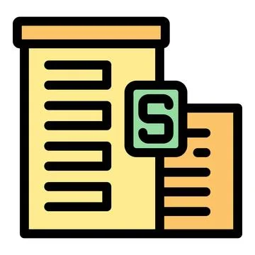Storage building representing saving money and investment strategy Stock Illustration