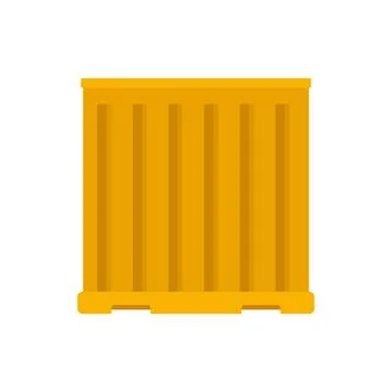 Storage cargo container icon flat isolated vector Stock Illustration