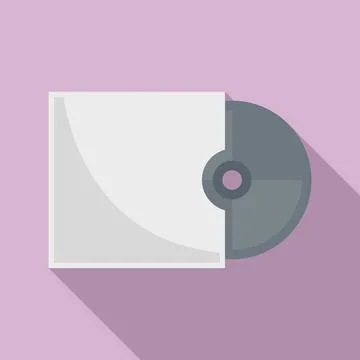Storage cd disk icon, flat style イラスト素材