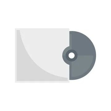 Storage cd disk icon flat isolated イラスト素材