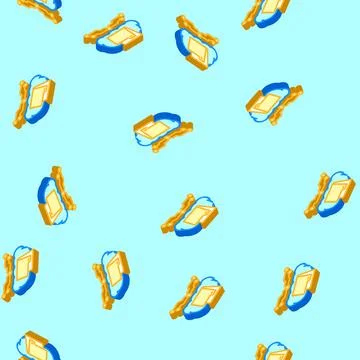 Storage cloud computing isometric icon seamless pattern Stockillustratie