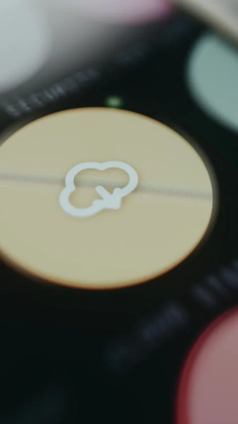 Storage cloud icon symbolizing data organization and management Stock Footage 334927712