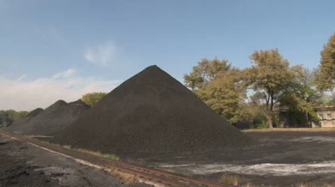 Storage of coal Stock Footage 56321886