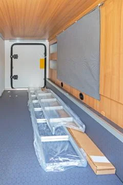 Storage Compartment in Camper Stock Photos