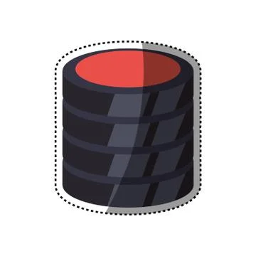 Storage database computer Illustrazione stock
