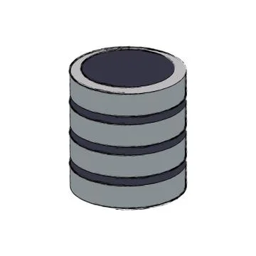 Storage database computer Stock Illustration