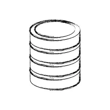 Storage database computer Stock Illustration